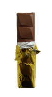 Chocolat bar enveloppé avec or déjouer png