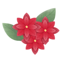 cute christmas flowers png