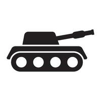 Vector tank icon. Army vector image. Can also be used for military design.