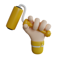 3d rendering of a construction worker icon png