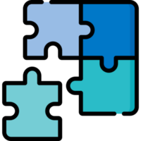 conception d'icône de puzzle png