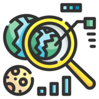 diseño de icono de investigación png