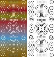 rounded square dots fabrics artwork vector