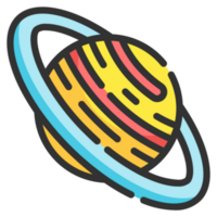 Saturno icono diseño png