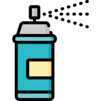 design de ícone de tinta spray png