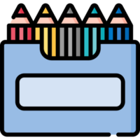 colored pencils icon design png