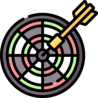 Dartscheibe-Icon-Design png