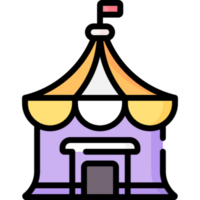 diseño de icono de carpa de circo png