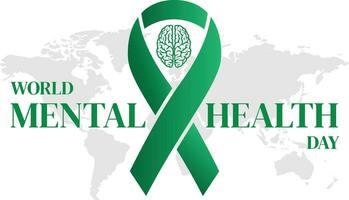 dia mundial de la salud mental vector