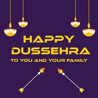 Happy Dussehra post template free download vector