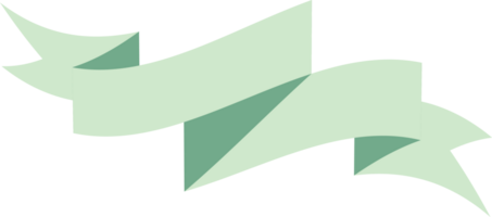 Ribbon banner on transparent background. png