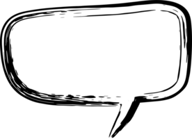 bubbla för Tal design. transparent bakgrund. png