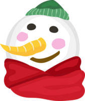 süß Schneemann Weihnachten Charakter. Illustration zum Dekoration. png