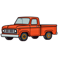 pickup car cartoon ai generative png