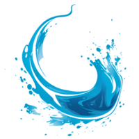 acqua schizzare colorato ai generativo png