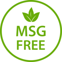 MSG FREE icon. Glutamate no added food package sign for your website design, logo, app, UI.illustration png