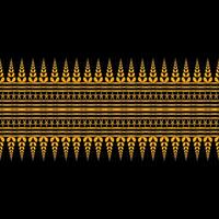 Geometric shapes are designed into local fabric patterns. Vector, Ethnic, background, Asian vector