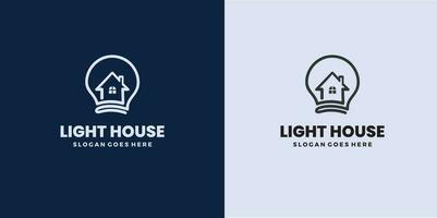 Light house logo vector illustration Free Vector