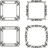 Vintage Frame Border Style Vector-02 vector