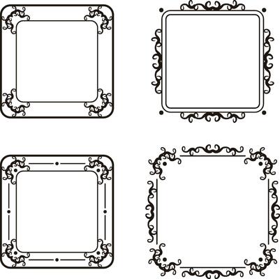 Vintage Frame Border Style Vector-02