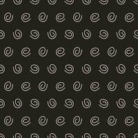 Seamless geometric pattern. Art deco style with white spirals. Vector background with hand drawn spirals