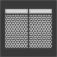 Vector Illustration of realistic wire mesh window light and shade. Shadow overlay effect.