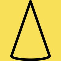 Cone shapes design vector
