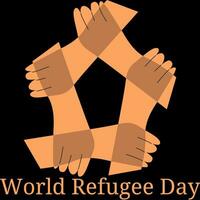 World Refugee Day vector