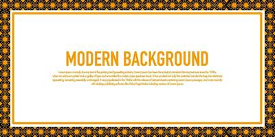 Modern frame with islamic style vector