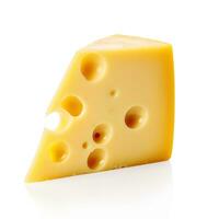 cheese with white background AI Generative photo