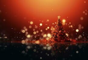 Ai generative Christmas background with negative space realistic image ultra hd high design very detailed photo