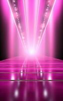 Ai generative backdrop With Illumination Of pink Spotlights For Flyers realistic image, ultra hd, high design photo