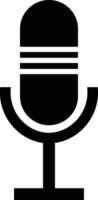 Microphone icon vector and illustration