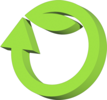 eco icon element for environment or ecologically concept png