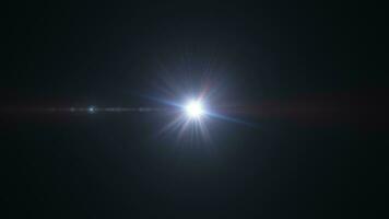 lazo centrar vistoso estrella óptico llamarada brillar rayos ligero video