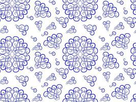seamless pattern in blue colors. Winter pattern, openwork lace vector