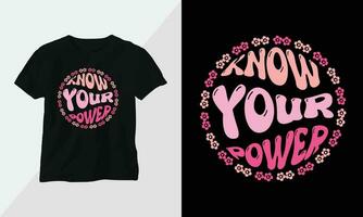 Retro Groovy Inspirational T-shirt Design with retro style vector