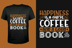 Coffee t-shirt for coffee lover vector