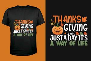 Thanksgiving T-Shirts to Elevate Your Holiday Look vector