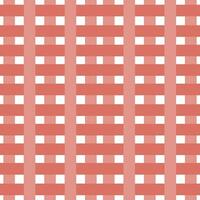 Grid cloth pattern, pink-orange vector