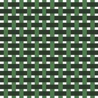 Green grid cloth pattern vector