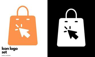 Trolley icons for shopping websites or landing page vector