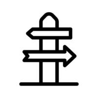 Directional Sign Icon Vector Symbol Design Illustration