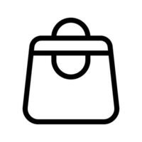 compras bolso icono vector símbolo diseño ilustración