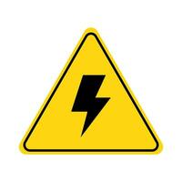 vector symbol high voltage sign