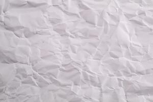 Crumpled white paper photo