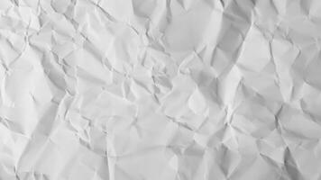 Crumpled white paper photo