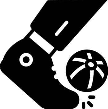 sólido icono para jugador vector