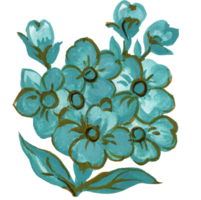 blek blå ljus safir Färg blomma abstrakt vattenfärg illustration hand måla png