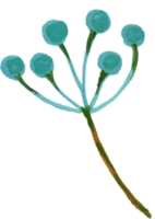pale blauw helder saffier kleur bloem abstract waterverf illustratie hand- verf png